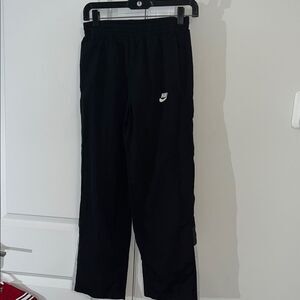 Nike Black Fully Lined youth track work out running soccer gym sweatpants pants